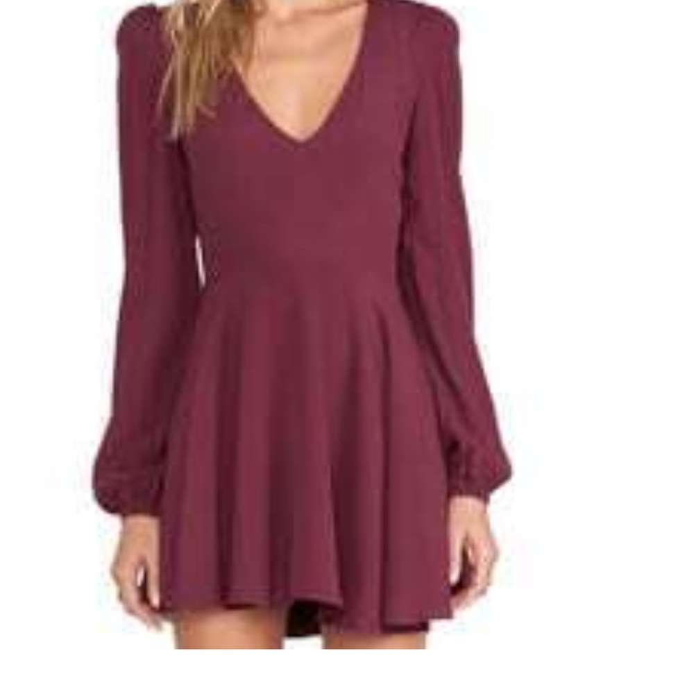 New, long sleeved red dress